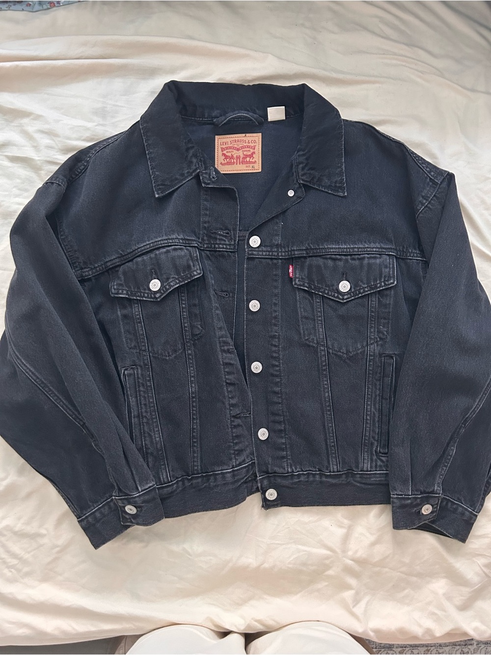 Levi's Women’s Black Denim Jacket - Classic Trucker Style